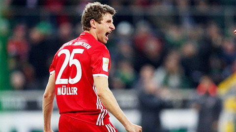 Bayern: Mueller giải khát, và sẽ trở lại?