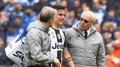 Juventus hoảng hốt vì chấn thương của Dybala