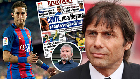Conte ngăn Chelsea chiêu mộ Neymar