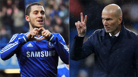 Sau tin đồn gia nhập Real, Hazard lại khen Zidane lên mây