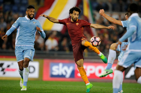 Tỏa sáng với một cú đúp, nhưng Salah không giúp AS Roma có vé vào chung kết Coppa Italia