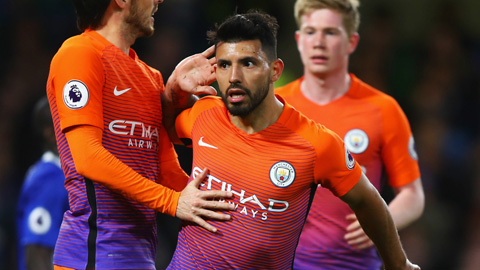 Aguero chỉ có thể ghi bàn khi khung thành bỏ trống