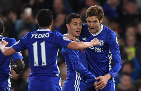 Hazard đã tỏa sáng để giúp Chelsea đánh bại Man City