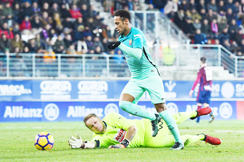 Neymar và đồng đội sẽ bỏ túi 3 điểm để tạo hưng phấn trước trận gặp Juventus ở Champions League