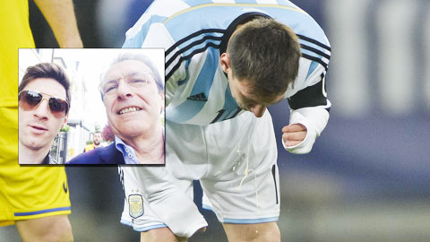 Bác sĩ người Italia chữa nôn mửa cho Messi