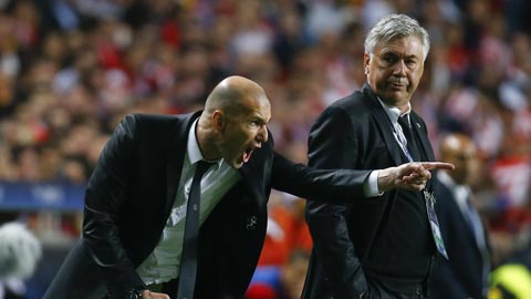 Zidane trở thành HLV giỏi nhờ làm trợ lý cho Ancelotti