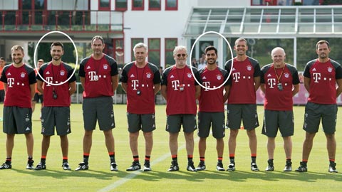 Davide và Fulco trong ê kíp huấn luyện hùng hậu của Ancelotti tại Bayern