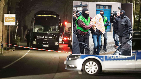 Bắt nghi phạm đánh bom xe bus chở đội Dortmund