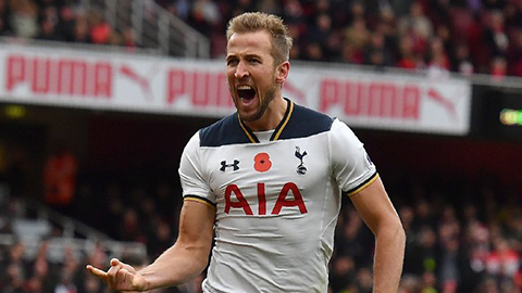 Niềm vui của Kane sau khi lập công cho Tottenham