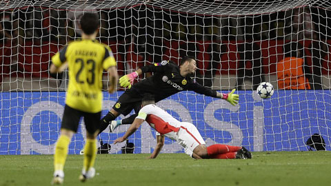 Falcao đánh đầu tung lưới Dortmund