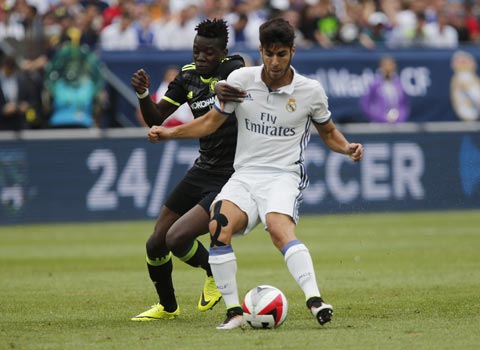 Asensio (phải) là tương lai của Real Madrid