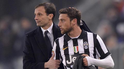 Marchisio lỡ cơ hội chiếm suất đá chính vì chấn thương