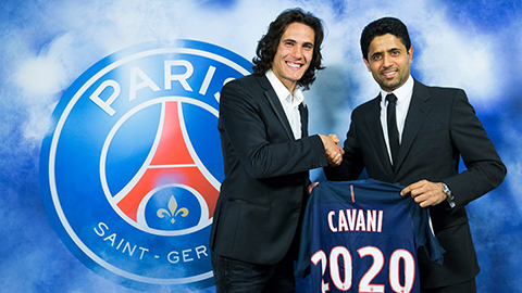 Cavani gia hạn hợp đồng với PSG thêm 2 năm