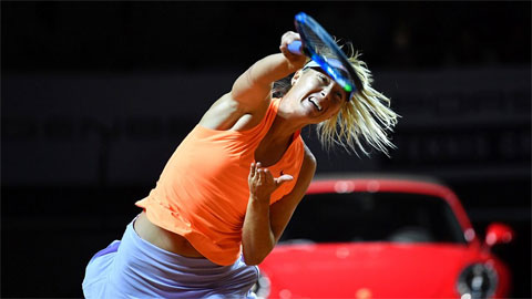 Sharapova thắng trận đầu ngày tái xuất ở Stuttgart