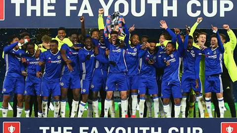 Đội trẻ Chelsea lần thứ 4 liên tiếp vô địch FA Youth Cup
