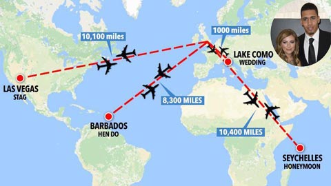 Chris Smalling bay hơn 49.000 km để “làm tổ” Hè này