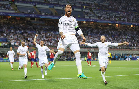 Ramos gỡ hòa cho Real ở phút 90+3