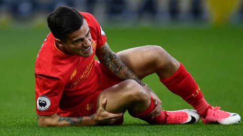 Chấn thương của Coutinho không nghiêm trọng, Liverpool thở phào