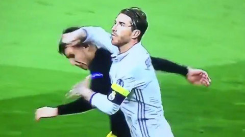 Pha cùi chỏ của Ramos khó lòng qua mắt UEFA