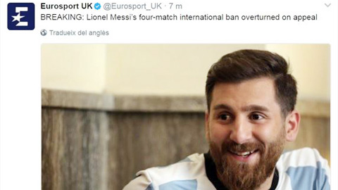 Hậu trường sân cỏ 7/5: Eurosport lấy nhầm ảnh “Messi đểu” minh họa Messi xịn