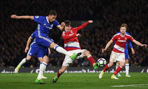 Fabregas kiến tạo giúp Matic ấn định chiến thắng giòn giã 3-0 của Chelsea trước Middlesbrough