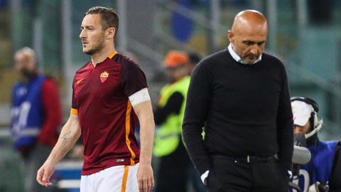 HLV Spalletti sẽ rời Roma vì Totti