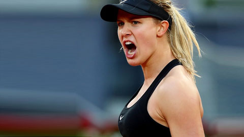Kiều nữ Bouchard lần đầu vào tứ kết Madrid Open