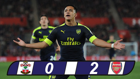 Sanchez tỏa sáng giúp Arsenal chiếm vị trí thứ 5 của M.U