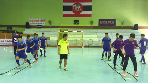 U20 futsal Việt Nam tổng duyệt với U20 Trung Quốc