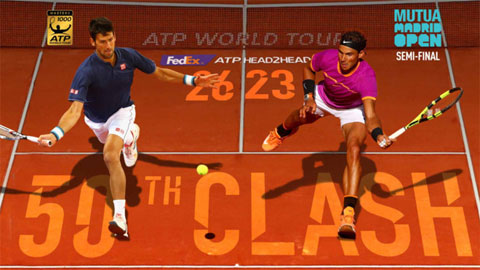 Djokovic đại chiến Nadal ở bán kết Madrid Masters