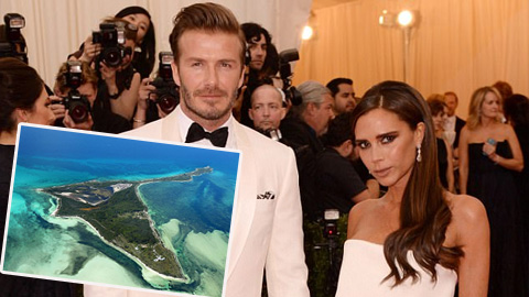 Beckham tặng vợ cả hòn đảo ở Caribbean