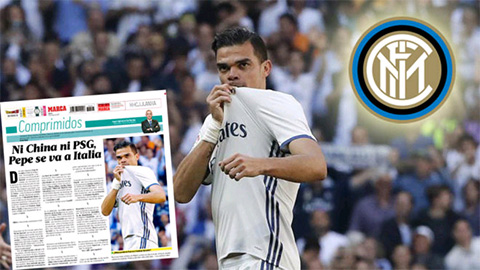 Pepe gia nhập Inter sau khi rời Real