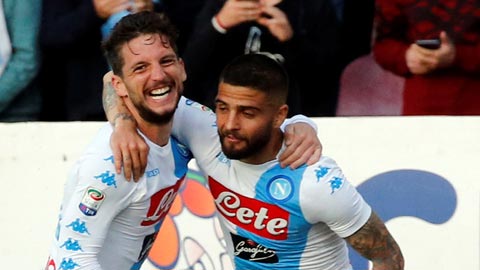 Vòng 37 Serie A: Napoli chói sáng, Inter buông xuôi