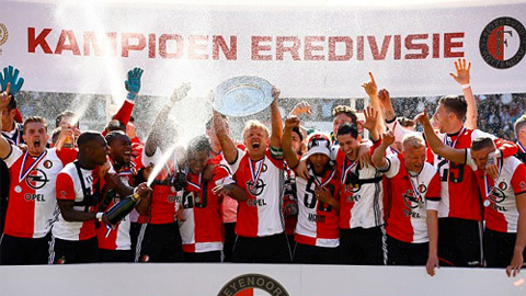 Cựu sao Liverpool đưa Feyenoord vô địch Hà Lan sau gần 20 năm