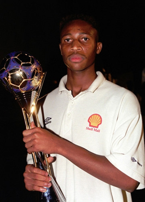 Keita với danh hiệu Cầu thủ xuất sắc nhất U20 World Cup 1999