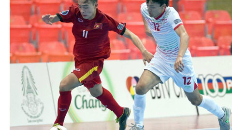 U20 futsal Việt Nam thắng nghẹt thở U20 Tajikistan