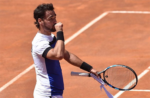 Fognini đẫ có một trận đấu rất ấn tượng