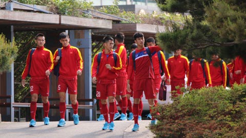 U20 Việt Nam kết thúc chuỗi ngày tập huấn tại trung tâm thể thao Mokpo