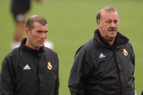 Zidane và Del Bosque đều thuộc diện nhàn nhã khi dẫn Real
