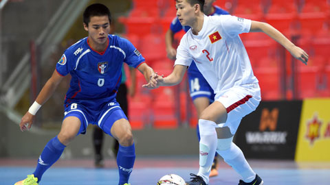 Thắng ngược Đài Bắc Trung Hoa, U20 futsal Việt Nam tranh vé tứ kết với U20 Nhật