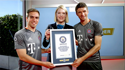 Bayern lập kỷ lục Guinness ở Champions League