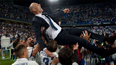HLV Zidane hạnh phúc với danh hiệu vô địch La Liga