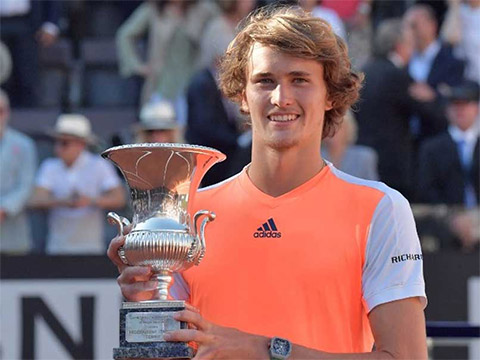 Zverev đăng quang Rome Masters ngay lập tức lọt vào top 10 ATP