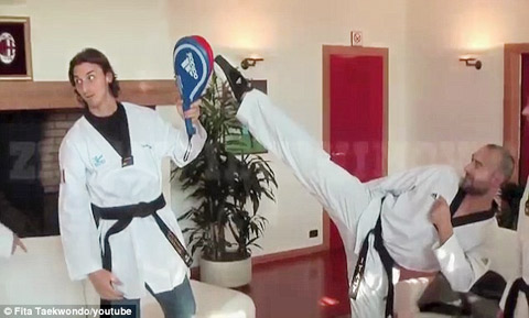 Ibra có đai đen taekwondo  từ rất lâu rồi