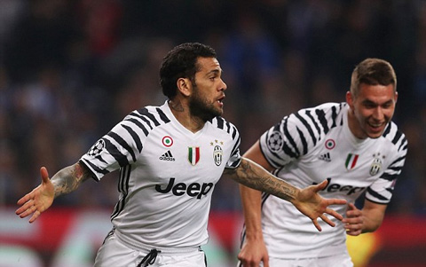 Alves đang mang tới nguồn sức mạnh mới cho Juventus