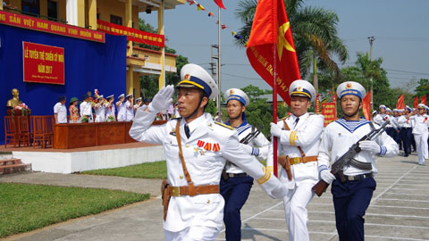 Lữ đoàn 147 - Vùng 1 HQ tuyên thệ chiến sĩ mới năm 2017