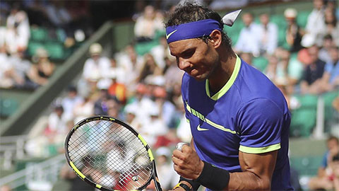 Vòng 3 Roland Garros: Nadal vùi dập đối thủ hạng 63 thế giới