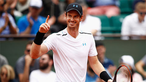 Vòng 4 Roland Garros: Murray dễ dàng vào tứ kết
