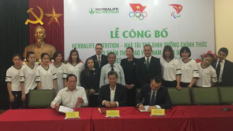Đoàn Thể thao Việt Nam có nhà tài trợ dinh dưỡng