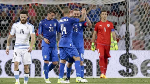 Italia đè bẹp Uruguay 3-0: Giao hữu không chỉ để... giao hữu